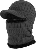 Otistores Winter Cap For Men Women Winter Knitted Balaclava Hat Warm Cycling Face Covering Winter Warmer Knit Hat Neck Gaiter Fo