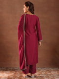 Libas Women'S Silk Blend Kurta Sets (49504_Pink_L)