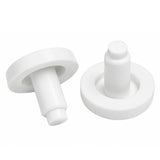 Jejavu 3/4 Nylon Stem Bumper Chair Leg Caps, White, Pack of 25
