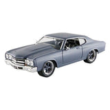 Jada Toys Fast & Furious Diecast 70 Chevy Chevelle SS Vehicle (1:24 Scale),Matte Grey