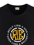 Adro Men'S Solid Regular Fit T-Shirt (Rn24-Bul-Bl_Black,BlackApparel,XL