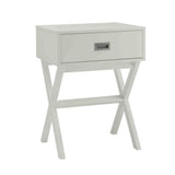 Convenience Concepts Designs2Go Landon 1 Drawer End Table, unspecified, White