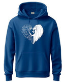 Adro Men'S Cotton Neck Hooded Sweatshirt (H24-Devi-Rb_Royal Blue,Royal BlueApparel,S