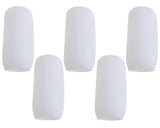 Mini Skater 5pcs Silicone Travel Bottle Cover Reusable Elastic Sleeve Fit Standard Toiletry Container Stretching Bottle Lid Cap 