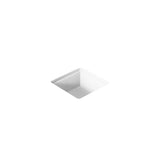 KOHLER K-8188-0 Vitreous China 11 inch x 11 inch Undermount Square Bathroom Sink, White