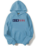Adro Men'S Cotton Neck Hooded Sweatshirt (H20-M-Nky-Sk_Skyblue_S)