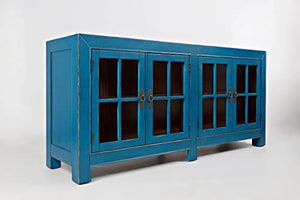 Aquitaine 70'' Distressed Farmhouse Accent Cabinet