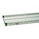 Nexel Poly-Green Additional Wire Shelf for Wire Shelving Units, 600-800 lb Capacity, 18 W x 42 L, Green
