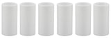 Creative Hobbies 1 3/4 Inch Tall White Plastic Candle Covers Sleeves Chandelier Socket Covers Slip Over E12 Candelabra Base So