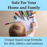 amodex Ink and Stain Remover Cleans Marker, Ink, Crayon, Pen, Makeup from Furniture, Skin, Clothing, Fabric, Leather - 1 Oun