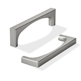 khtumeware 2 Pack Solid Handles 5-Inch(128mm) Brushed Nickel Cabinet Pulls,Heavy Duty for Kitchen Cabinets, Cupboards, Drawers a