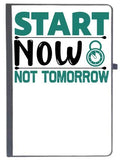 Udnag Ruled Notebook Diary Start Now, [A5 80Pages 80Gsm]
