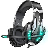 BENGOO G9000 Stereo Gaming Headset for PS4 PC Xbox One PS5 Controller, Noise Cancelling Over Ear Headphones with Mic, LED Light,