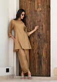 Gosriki Women'S Rayon Viscose A-Line Solid Kurta With Pant (Banjara Beige-Gs_Xxl_Beige_Xx-Large),Beige,2,B0F48YN2HP
