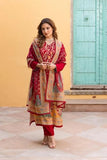 Gosriki Women'S Rayon Viscose Straight Printed Kurta With Pant & Dupatta (Setul Red-Vks01-Gs_M_Red_Medium),Red,,B0F38J7MT8