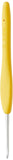 Clover 1041/C Yellow Amour Crochet Hook, Size C, 2.75mm