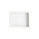 Swanstone AS01075.010 Solid Surface Single Shower Shelf, 4.125 L x 7.5 H x 10.75 H, White