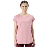 Enamor Women'S Slim T-Shirt (E131_Mauve Love Magic Graphic L)