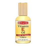 De La Cruz Vitamin E Oil for Skin, Face and Body 15,000 IU - No Preservatives, Artificial Colors or Fragrances, Made in USA 2.2 