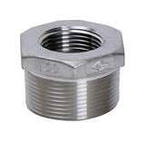 Smith Cooper 1-1/4 in. MPT x 1 in. Dia. FPT Stainless Steel Hex Bushing - Case of: 1; Each Pack Qty: 1;
