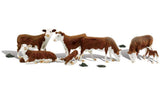 Woodland Scenics N Hereford Cows WOOA2144