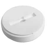 Jones Stephens P49035 3-1/2 PVC Countersunk Cleanout Plug - White