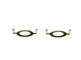 Upgradelights Pair of Slip Uno Adapter Harp Converter Lamp Shade Uno Euro Fitter 1 9/16 I.d.