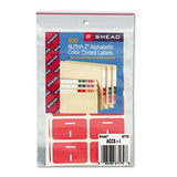 AlphaZ ColorCoded Second Letter Labels, Letter A, Red, 100/Pack [Set of 2] Label/Color: Letter I, Pink