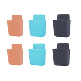Primelife Plastic Wall Mount Remote Control Holder, Media Organizer Storage Box, Mobile Phone Holder for Bedside Table Bedroom,