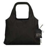 ChicoBag Vita rePETe + Refine | Eco-friendly Reusable Shoulder Tote (Obsidian)