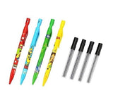 Eclet 4 PS Mechanical Pencil with Lead HeavyDuty Clutch Pencil Set Multicolor Durable Sketching Writing Drafting Pencil for Sch