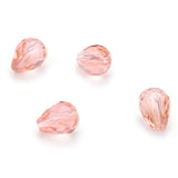 100pcs Adabele Austrian 8mm Faceted Teardrop Crystal Beads Light Padparadscha Pink Compatible with 5500 Swarovski Crystals Preci
