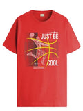 Adro Men'S Graphic Printed 100% Cotton T-Shirt - Regular Fit, Printed T-Shirts For Men (Rn24-Bcl-Rd_Red_2Xl)