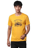 Adro Men'S Regular Fit T-Shirt (Rnr-M-Ame-Mu-L_Mustard_Large)
