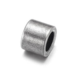 HALLEBEADS 10pcs Stainless Steel Spacer Hair Beard Beads Loose Beads for DIY Jewelry Accessories Bracelet Assembly (Style 6)
