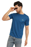 Lookmark Men'S Stylish Polyester T-Shirt(Mt16-Blue-S)