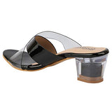 Shoetopia Women'S Stiletto Heel Sandal,Black,7,B0BY6VCC9K