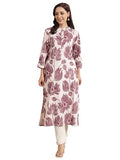 Libas Women'S Cotton Kurta (29420O_Mauve_Xl)