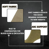 Xjarvis Texas Army Men'S Solid Calf Crew Combed Full Length Cotton Formal Socks Odour Free & Breathable Free Size - Ideal For Home Office Wear Pack Of 9 (Army),Army,,B0CQG4TMGK