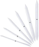 QUAKEL Blending Stump (AK2)| Set of 5 | White | Both End Pointed, Ideal for Students, Artist, Drawing Tools, Charcoal, Sketch,