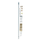 National Hardware N343723 Complete Double Folding Door Hardware Set, 48Inch, White, For Indoor Use, Boxed