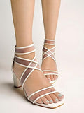 Shoetopia Girls Heel-Dsp White Heeled Sandal - 3 Uk (Girls-Heel-Dsp-White),White,3,B0CQK67SL4