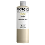 Fluid Acrylics by GOLDEN, Titan Buff, 16 fl. oz. Bottle, Professional Acrylic Paint, SemiOpaque