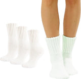 Wklouyhe Women Wool Socks Winter Thick Warm Socks Knit Cozy Crew Women Boot,Free Size(Pack Of 3,Skin)