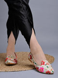 Shoetopai Women'S Multi Ethnic Embroidered Slip-On Belly With Mirror Work Traditional Multicolor Juttis For Casual & Festive Eu36,Multi,3,B0DJJVTBVZ