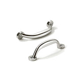 CABDM 10 Pack 3 inch Hole Center Polished Nickel Cabinet Pulls - Heavy Duty Solid Drawer Hardware Handles Kitchen Vanity Bathroo
