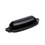 HARPOON Cup Handle Pulls Kitchen Drawer Cabinet Hardware European Style 3 Inch 10 Pack Black