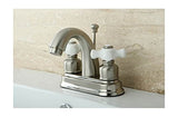 Kingston Brass Kb5618Px Restoration 4-Inch Centerset Lavatory Faucet, Brushed Nickel