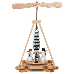Alexander Taron Dregeno Decorative Snowmen Pyramid - 9.85' H X 7.7' W X 7.7' D