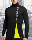 EYEBOGLER Men's High Neck Solid Regular Fit Full Sleeve T-Shirt